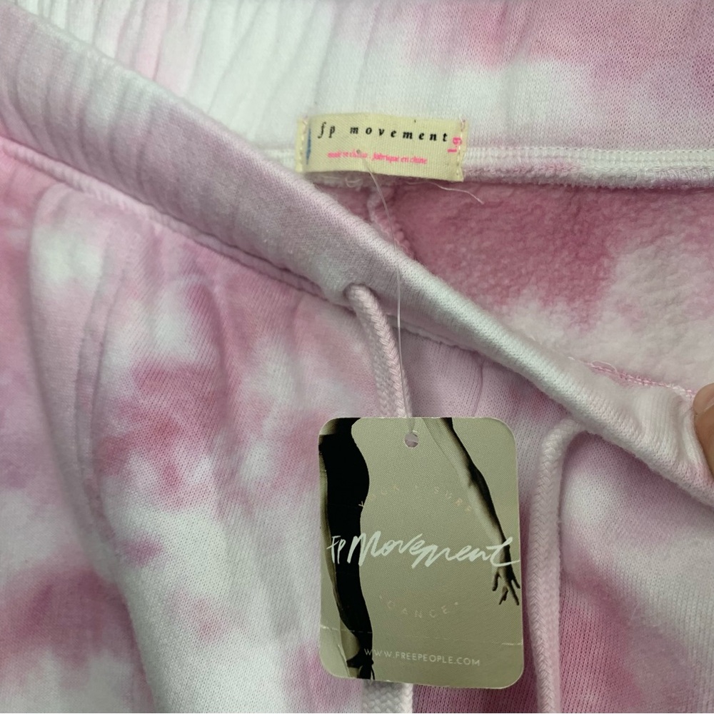 NWT FP Movement by Free People Pink Tie Dye Work It Out Jogger, size L - Picture 6 of 15
